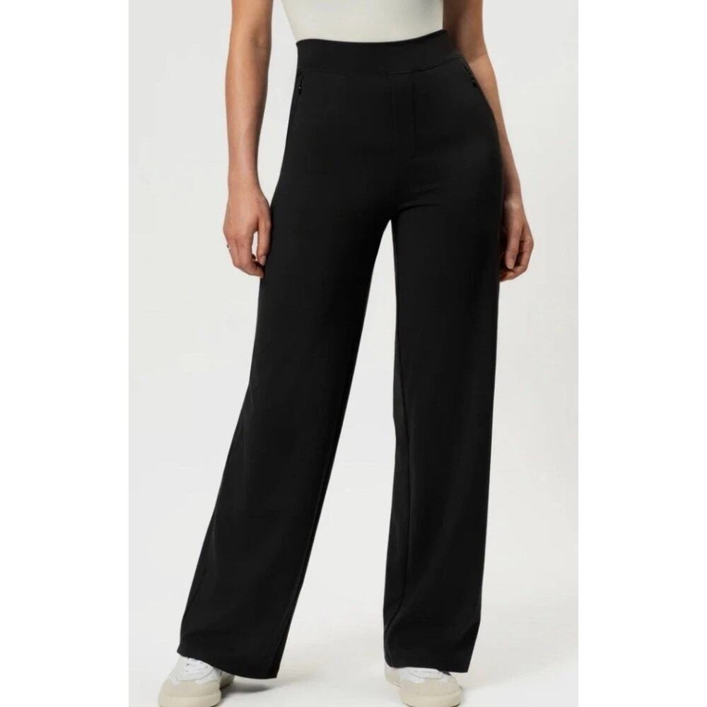 Ninepine Asana Relaxed Straight Zip Pant Black XS NWT!